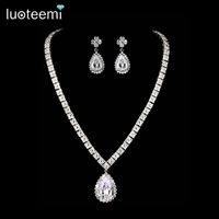 Womens Electroplated Copper And Zircons Jewelry Sets Nhtm129920 sku image 3