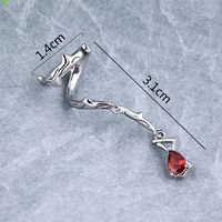 Femmes Mode Géométrique Cuivre Boucles D'oreilles Placage Inlay Zircon Clip Et Manchette Boucles D'oreilles 1 Pièce sku image 1