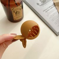Cute Style Hollow Fish Shape Solid Color Hair Claw Hair Clip sku image 2