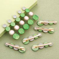 Women's Retro Simple Style Multicolor Synthetic Resin Alloy Hair Accessories Inlaid Resin Resin Hair Clip 10 Pieces 1 Set main image 7