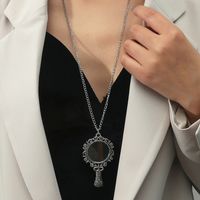 Classical Novelty Alloy Plating Glass Necklace main image 1