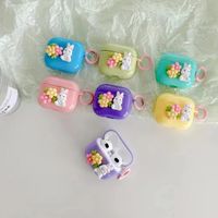 Cute Rabbit Flower Tpu Generations Three Pro Airpods Case main image 1