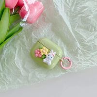 Cute Rabbit Flower Tpu Generations Three Pro Airpods Case sku image 1