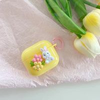 Cute Rabbit Flower Tpu Generations Three Pro Airpods Case sku image 4