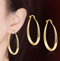 1 Set Simple Style Water Droplets Plating Iron No Inlaid Earrings main image 1