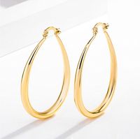 1 Set Simple Style Water Droplets Plating Iron No Inlaid Earrings main image 2