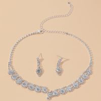 Fashion Bridal Necklace Two-piece Earrings Set Wedding Accessories main image 2