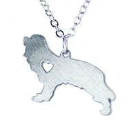 304 Stainless Steel Cute Slice Polishing Animal Dog Necklace Titanium Steel Necklace sku image 22