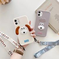 Cute White Grey Puppy Cartoon Silicone 11 Iphone Case main image 5