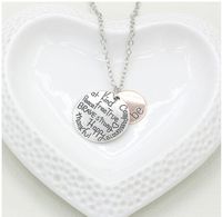 Fashion Letter Tag Short Letter Round Alloy Necklace main image 2