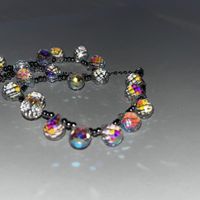 Color Crystal String Beads Fashion Necklace main image 2