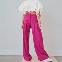 Women's Commute Full Length Casual Pants Wide Leg Pants main image 1