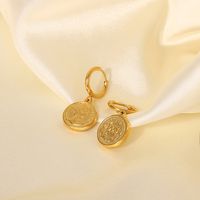 Fashion Geometric Plating Stainless Steel No Inlaid Gold Plated Earrings main image 2
