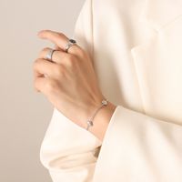 Mode Herz Geformt Halskette Weibliche Armband Titan Stahl Gold-überzogene Schmuck Set sku image 1