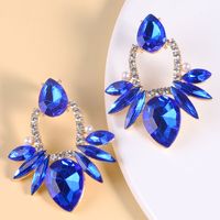 Fashion Big Drop-shaped Diamond Inlaid Alloy Earrings Women's Earrings Wholesale main image 5