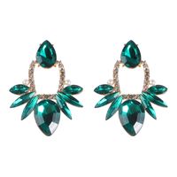 Fashion Big Drop-shaped Diamond Inlaid Alloy Earrings Women's Earrings Wholesale sku image 1