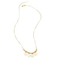 Fashion Letter Love Luck Pendant Female Bead Zircon Chain Clavicle Copper Necklace main image 3
