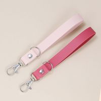Pu Solid Color Leather Pendant Diy Accessories Key Chain sku image 9