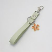 Pu Solid Color Leather Pendant Diy Accessories Key Chain sku image 3