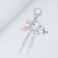 Mode Neue Stil Legierung Maske Spritze Stethoskop Anhänger Keychain sku image 3