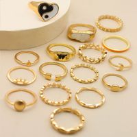 Fashion Retro Moon Sun Five-pointed Star Shell Knuckle Ring 16 Pieces main image 4