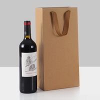 Paper Bag Red Wine Bag Fashion Wine Bag Single And Double Thickened Gift Portable Paper Bag sku image 3