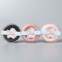 5-piece Boxed Gradient Frosted Line Elastic Hair Ring Hair Accessories main image 3