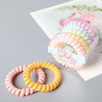 5-piece Boxed Gradient Frosted Line Elastic Hair Ring Hair Accessories main image 4