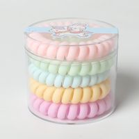 5-piece Boxed Gradient Frosted Line Elastic Hair Ring Hair Accessories sku image 2