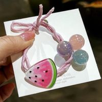 Cute Simple Summer Fruit Headband  High Elastic Rubber Band Headdress sku image 1