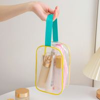 Fashion New Pvc Transparent Handbag Simple Cosmetic Sundries Storage Bag main image 3