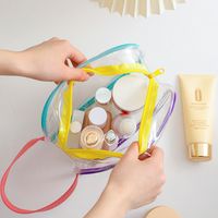 Fashion New Pvc Transparent Handbag Simple Cosmetic Sundries Storage Bag main image 2