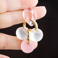 Fashion New Simple Contrast Color Female Candy Cute Resin Eardrops main image 5
