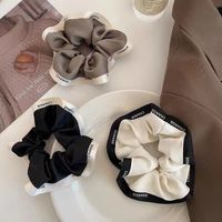 Fashion Mesh Fabric Ponytail Hair Accessories Solid Color Hair Ring main image 4