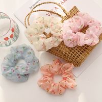 Accesorios Para El Cabello De Cuerda De Organza Anillo De Pelo Con Estampado De Cereza A La Moda main image 1