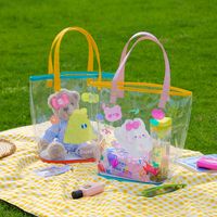 Fashion Summer Transparent Cartoon Bunny Handbag Cute Large Capacity main image 6