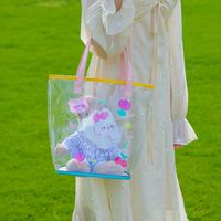 Fashion Summer Transparent Cartoon Bunny Handbag Cute Large Capacity main image 2