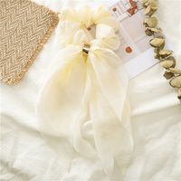 Fashion Elegant Colorful Streamer Hair Tie Double-layer Bow Women's Lace Hair Band sku image 3
