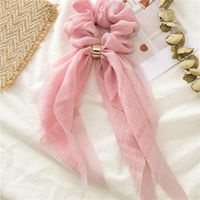 Fashion Elegant Colorful Streamer Hair Tie Double-layer Bow Women's Lace Hair Band sku image 2