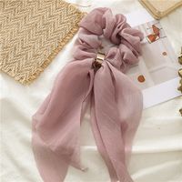 Fashion Elegant Colorful Streamer Hair Tie Double-layer Bow Women's Lace Hair Band sku image 5