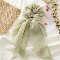 Fashion Elegant Colorful Streamer Hair Tie Double-layer Bow Women's Lace Hair Band sku image 4