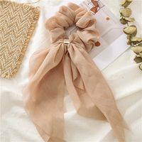 Fashion Elegant Colorful Streamer Hair Tie Double-layer Bow Women's Lace Hair Band sku image 7