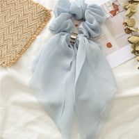 Fashion Elegant Colorful Streamer Hair Tie Double-layer Bow Women's Lace Hair Band sku image 8