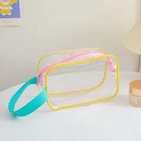 Fashion New Pvc Transparent Handbag Simple Cosmetic Sundries Storage Bag sku image 1