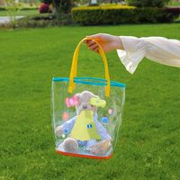 Fashion Summer Transparent Cartoon Bunny Handbag Cute Large Capacity sku image 2