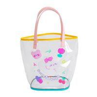 Fashion Summer Transparent Cartoon Bunny Handbag Cute Large Capacity sku image 3