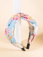 Fashion Color Flower Printing Twisted Headband Bohemian Hair Accessories main image 4