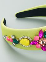 Fashion New Inlay Shiny Flower Crystal Baroque Headband Hair Accessories main image 3