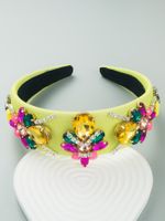 Fashion New Inlay Shiny Flower Crystal Baroque Headband Hair Accessories main image 5