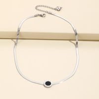 Stainless Steel Fashion Ornament Blade Chain Stainless Steel Numeral Necklace main image 4